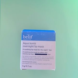belief aqua bomb overnight lip mask